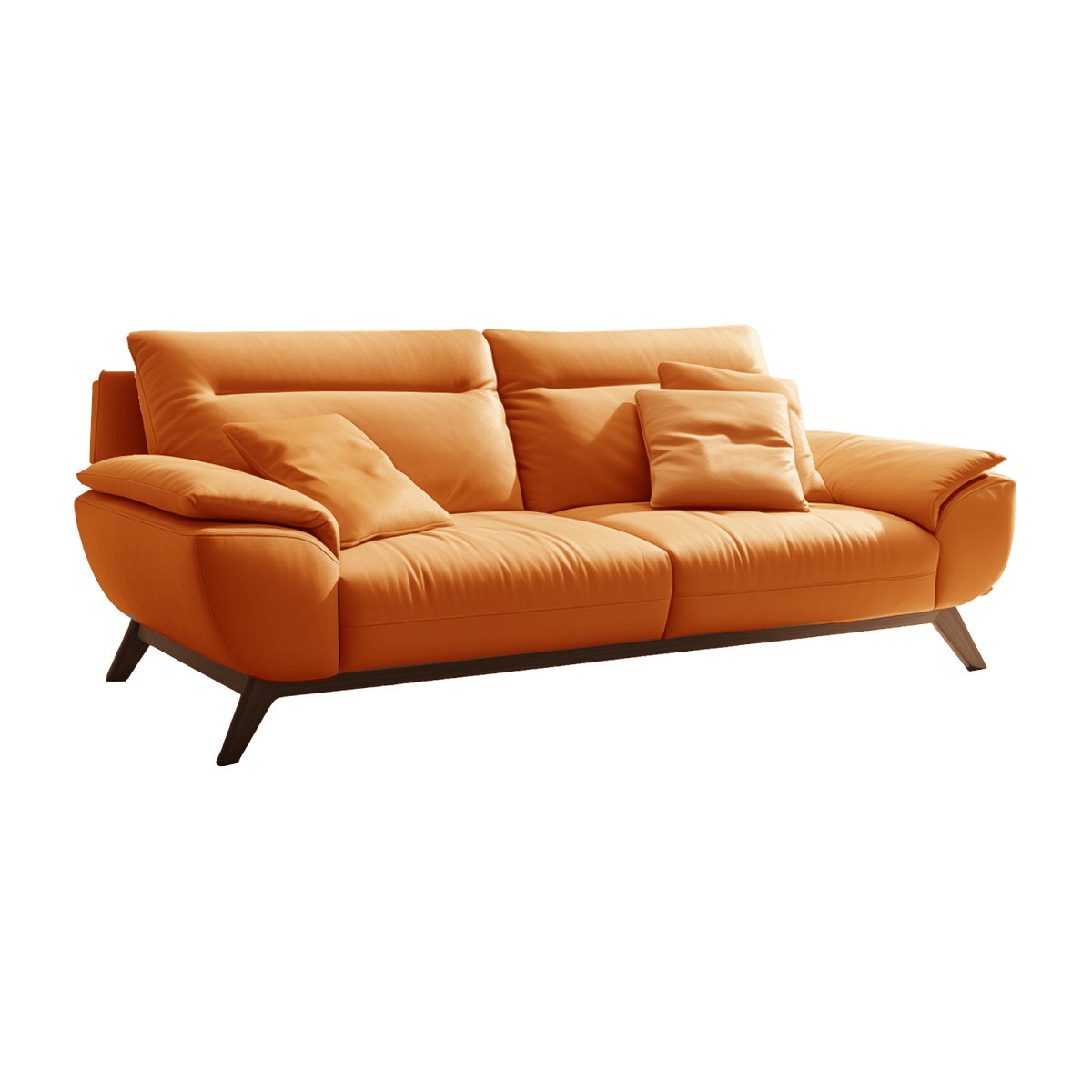 Sofa with Rolled Armrest - Görsel 3