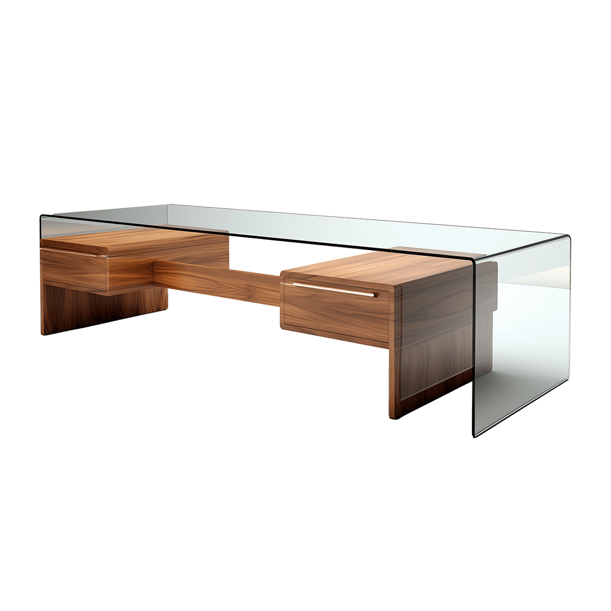 Creative Glass Coffee Table - Görsel 2